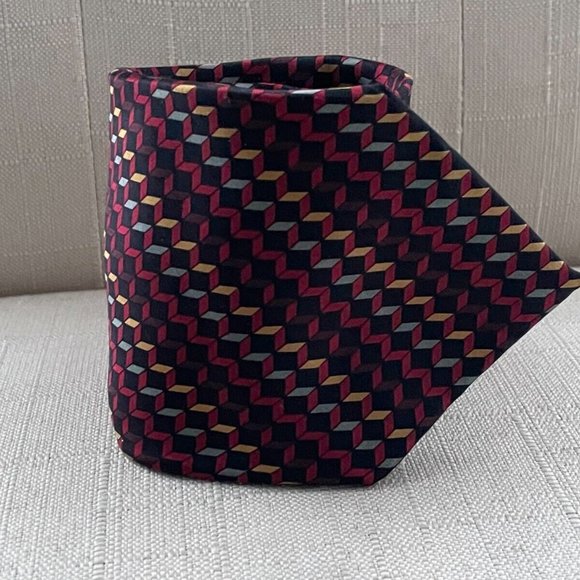 Peebles Exective Collection Men Tie Multi Color 100% Silk Nectie Handmade - Picture 6 of 10
